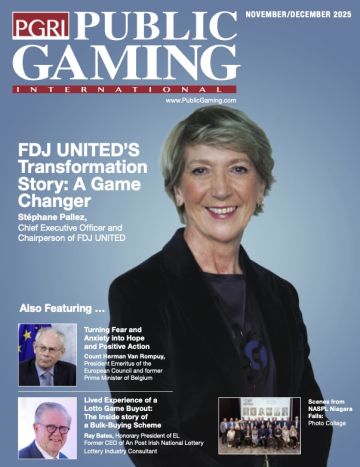 Public Gaming International Magazine cover: November/December 2025