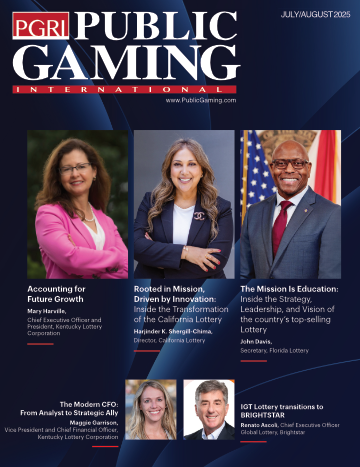 Public Gaming International magazine, July/August 2025