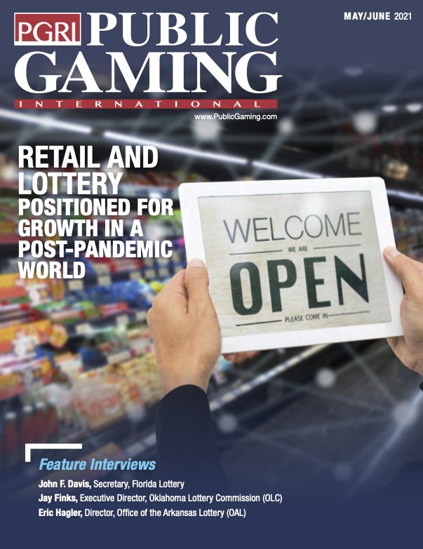 Public Gaming International Magazine cover: May/June 2021