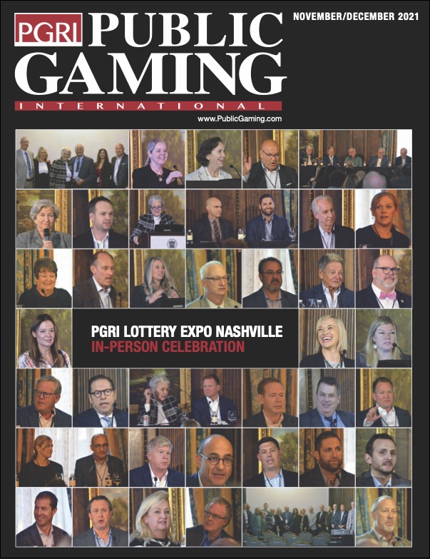 Public Gaming International Magazine cover: November/December 2021