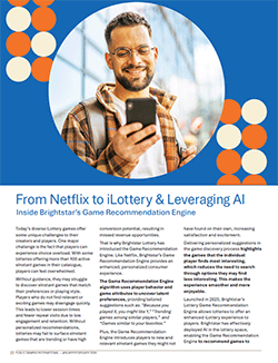 Public Gaming International Magazine article: From Netflix to iLottery & Leveraging AI Inside Brightstar’s Game Recommendation Engine