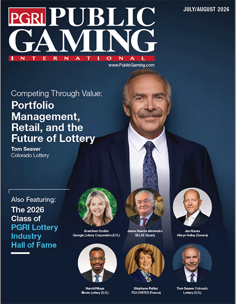 Public Gaming International Magazine cover: July/August