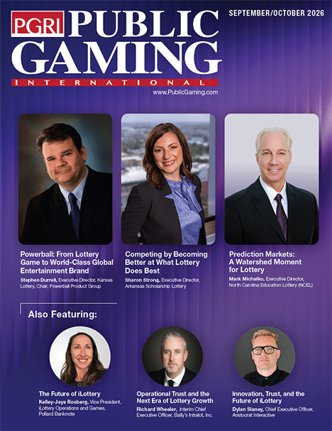 Public Gaming International Magazine cover: September/October 2026