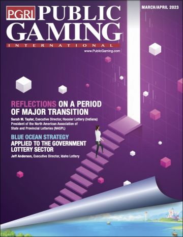 Public Gaming International Magazine cover: March/April 2023