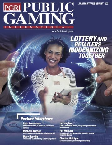 Public Gaming International Magazine cover: January/February 2021