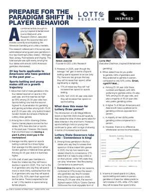 Public Gaming International Magazine interview or guest article: Prepare for the Paradigm Shift in Player Behavior